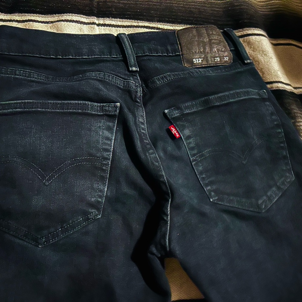Levi’s 512 Slim-Fit Tapered Hunters Moon Dark Blue denim jeans - 29W x 32L